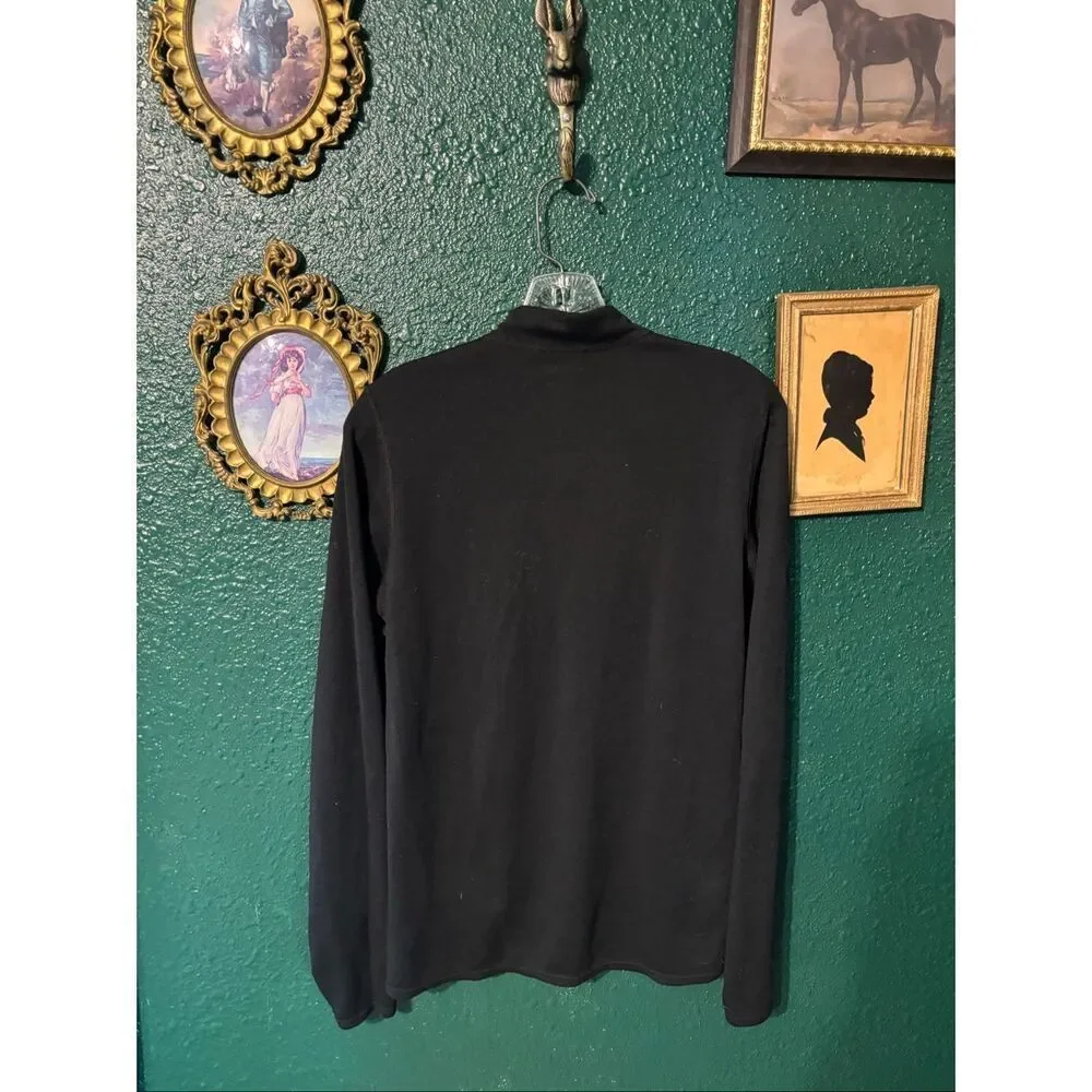 Patagonia Mens Weight Capilene 2 Baselayer Quarter Zip Pullover Size Medium Blac